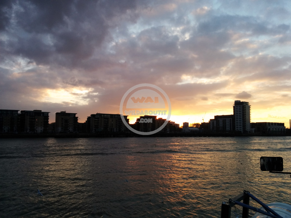 "Thames Sunset" stock image