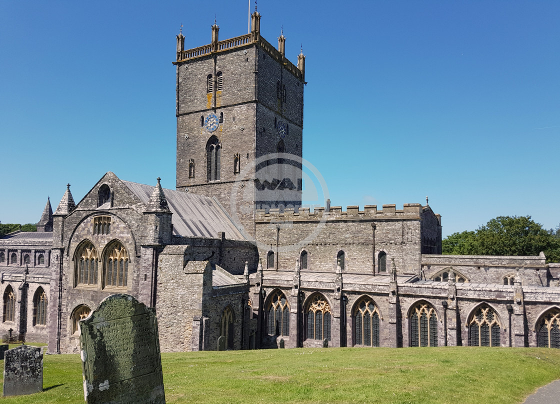 "St Davids Cathedral" by Steve Harrison - $6.21 "St Davids Cathedral" stock image