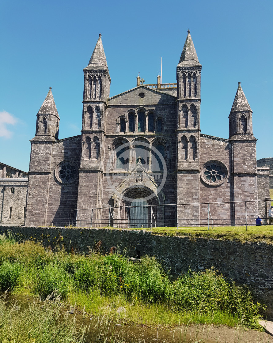 "St Davids Cathedral" stock image