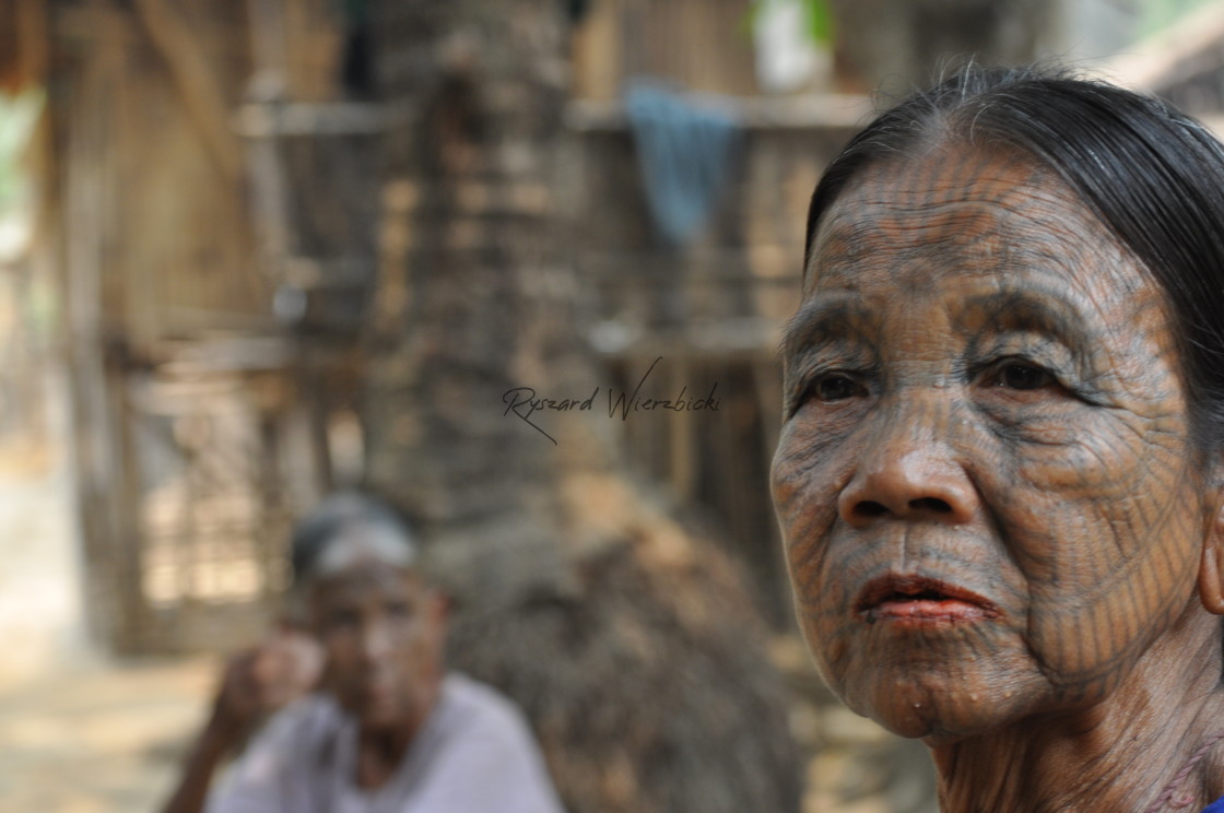 "Chin Woman" stock image