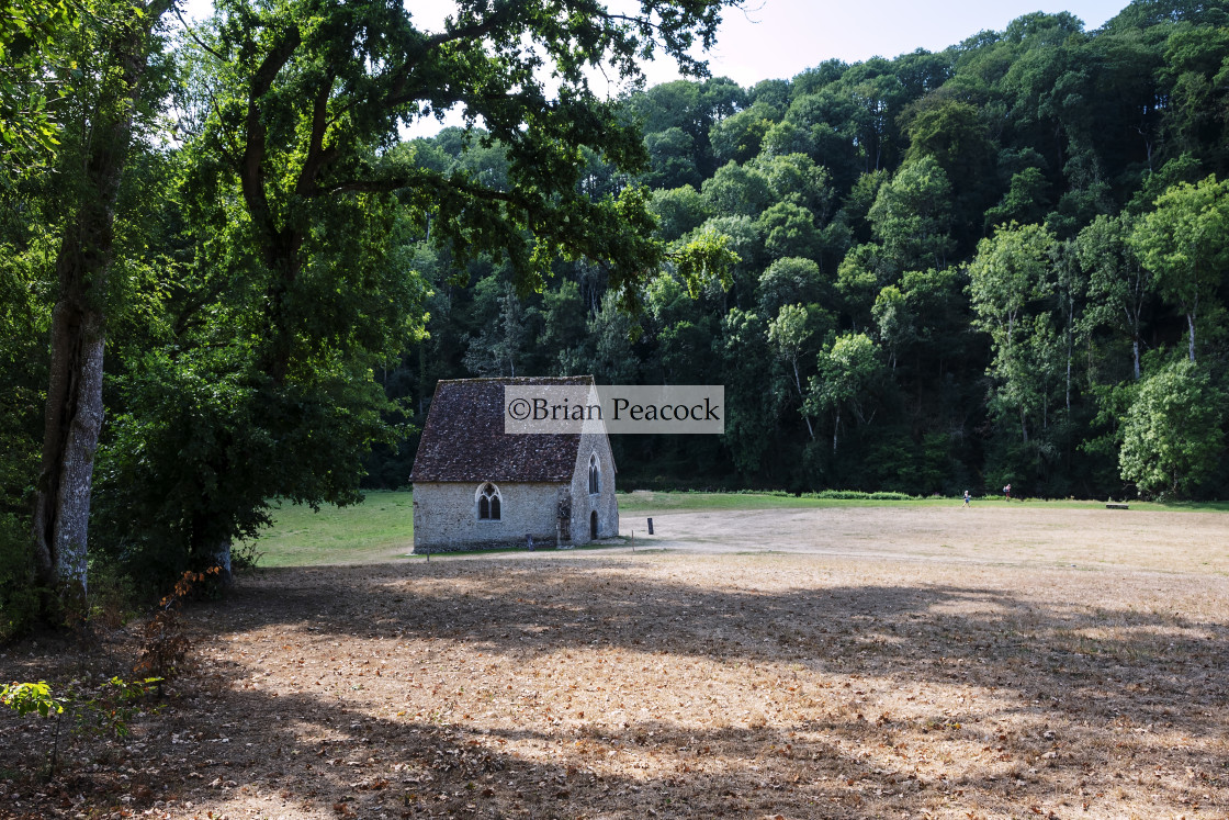 "Chapel - Saint-Céneri-le-Gérei" stock image