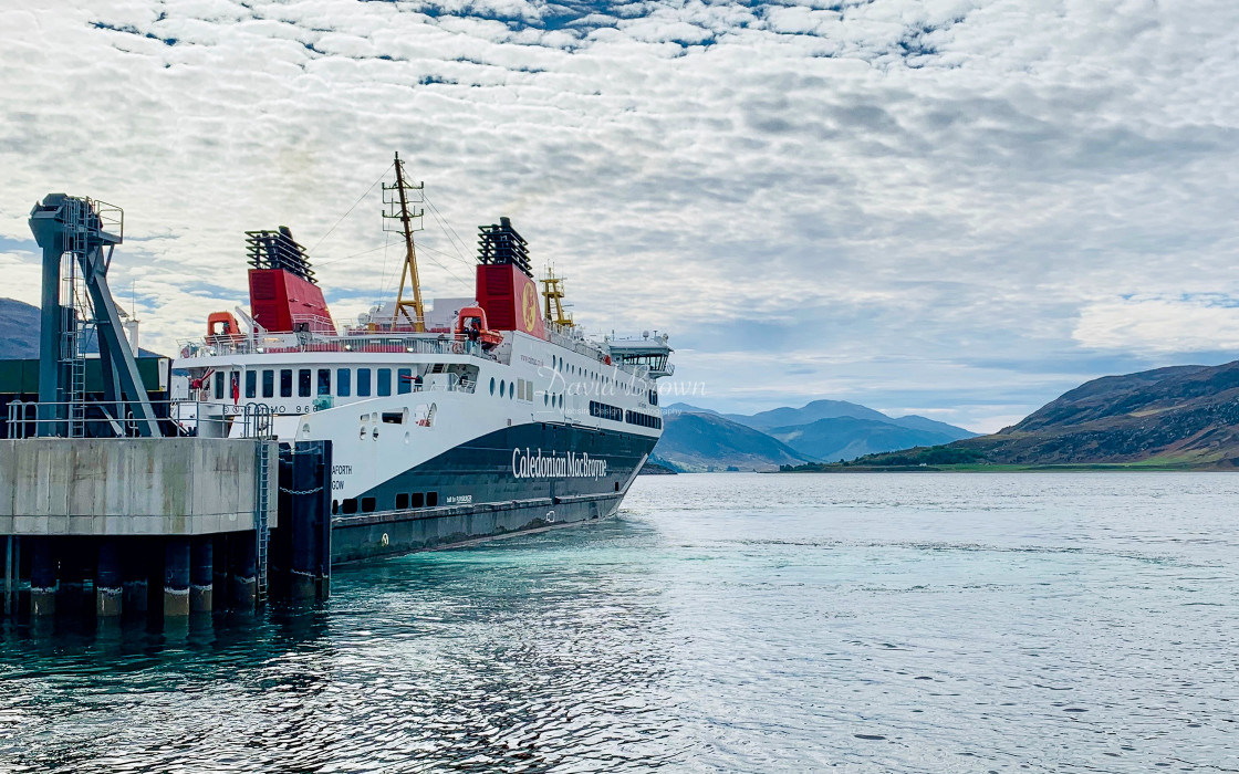 "Ferry at Ullapool" stock image