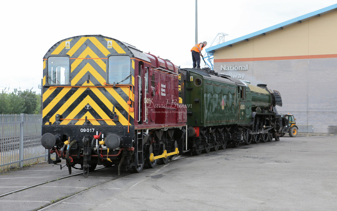 "09017 Class 09 shunter at NRM York" stock image