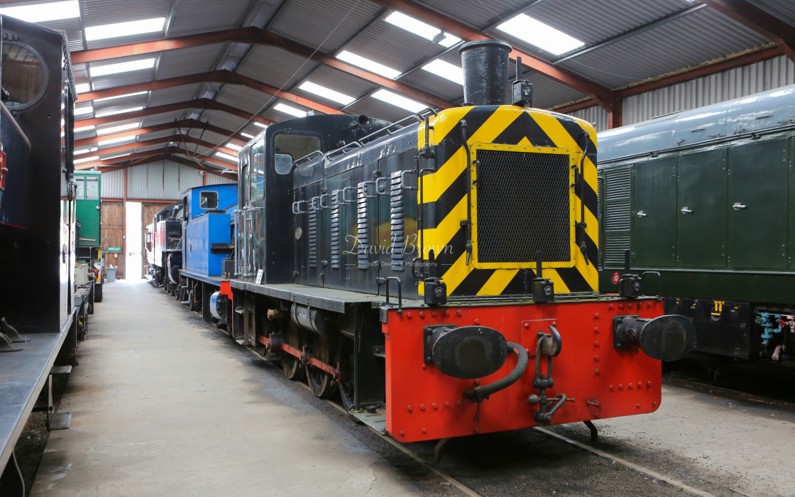 "D2072 class 3 shunter at Haverthwaite" stock image