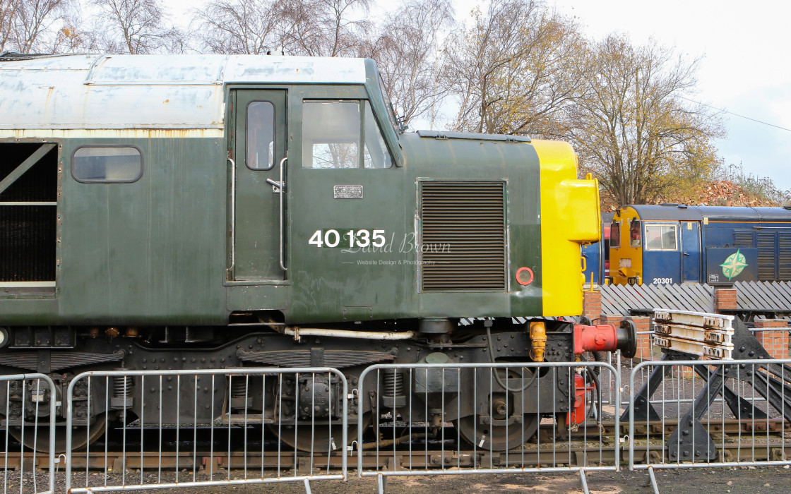 "40135 at Barrow Hill" stock image