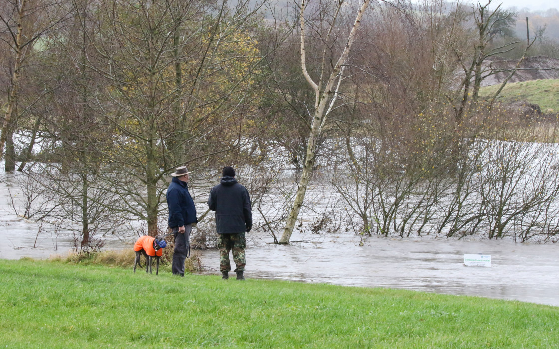 "River Wear in Flood" stock image