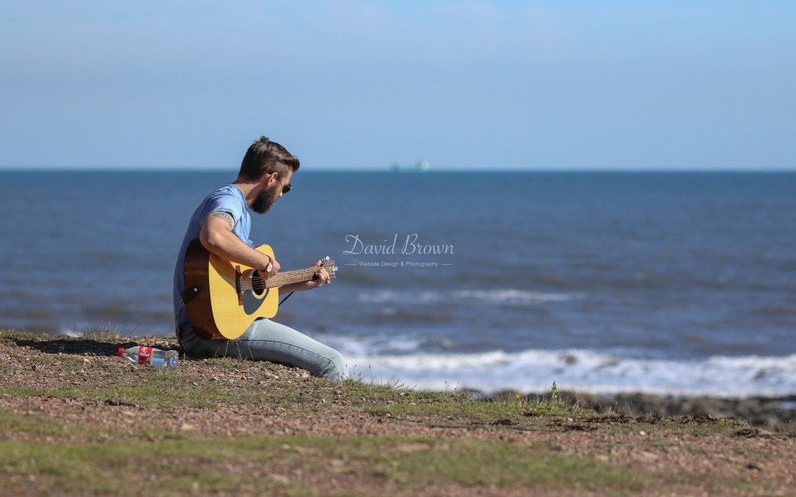 "Entertainer at Dawdon Blast" stock image