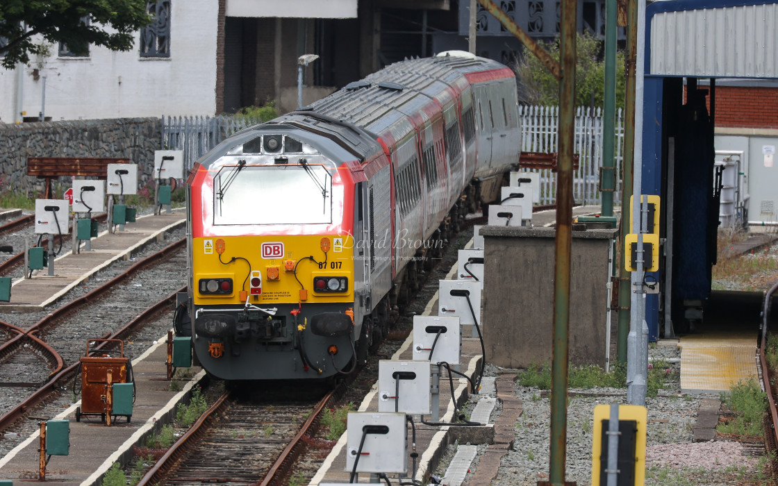 "67017 at Holyhead" stock image