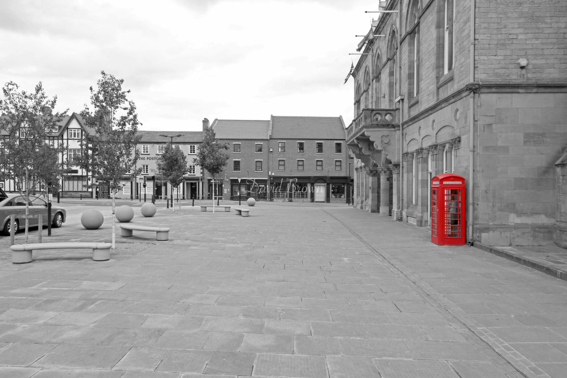 "Bishop Auckland Marketplace" stock image