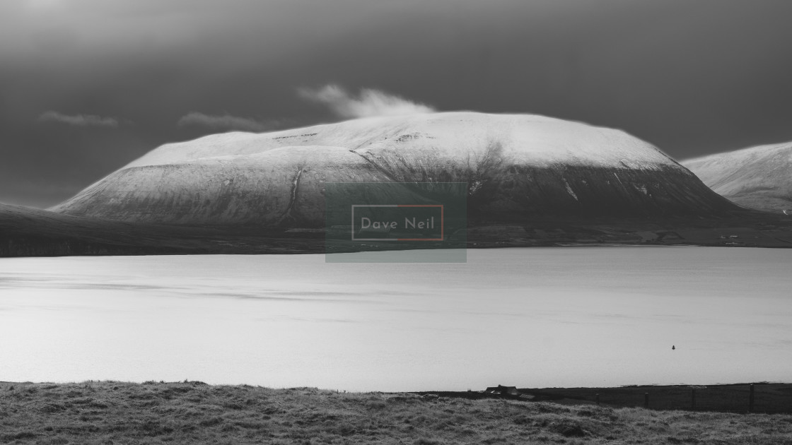 "Snow Capped Hoy" stock image