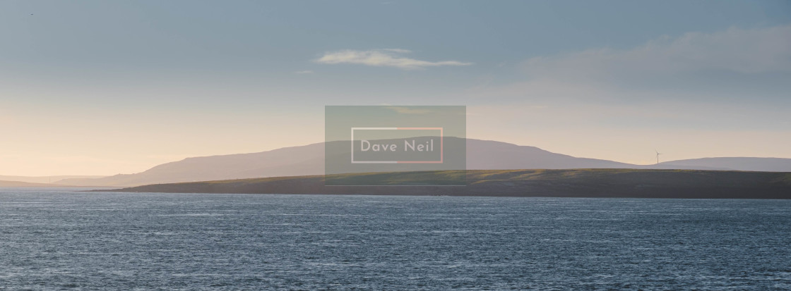 "Muckle Green Holm and Rousay" stock image