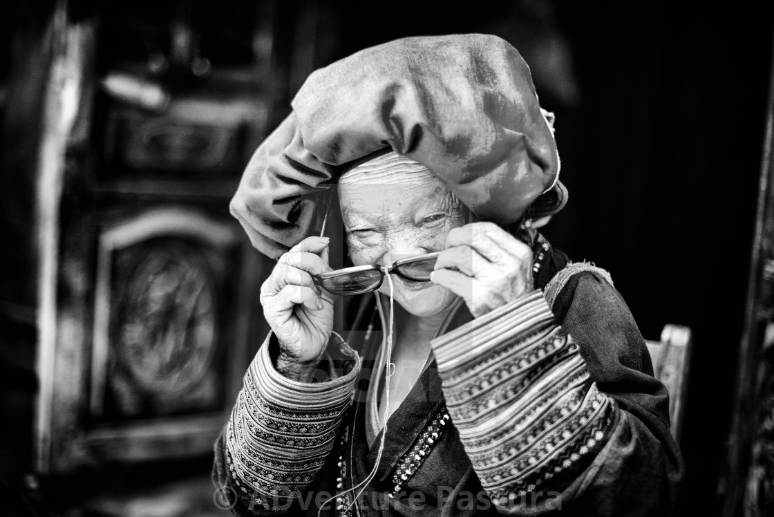 "Red Dao grandma" by ADventure Pastura - $1,540.42 "Red Dao grandma" stock image