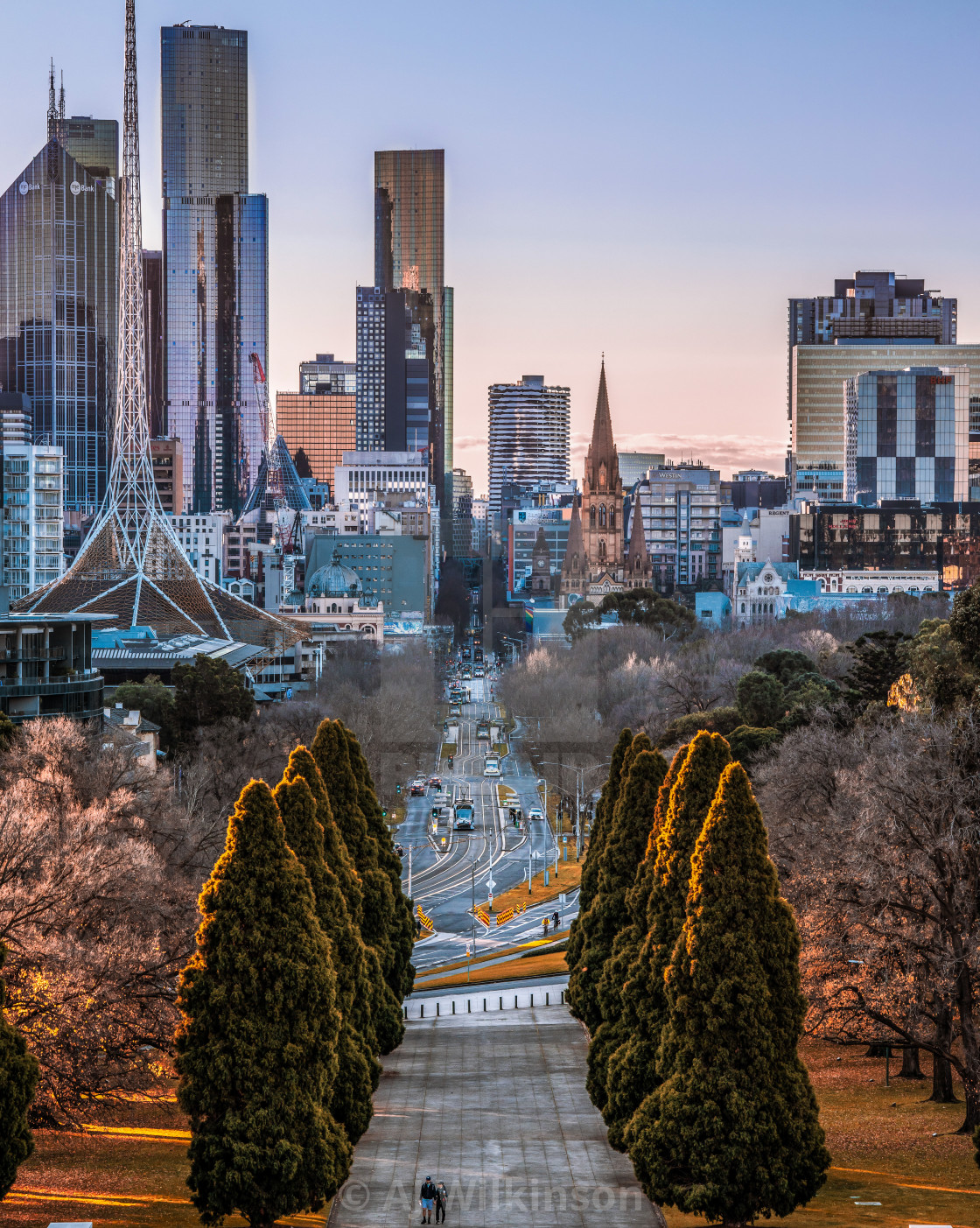 "The Heart of Melbourne" stock image