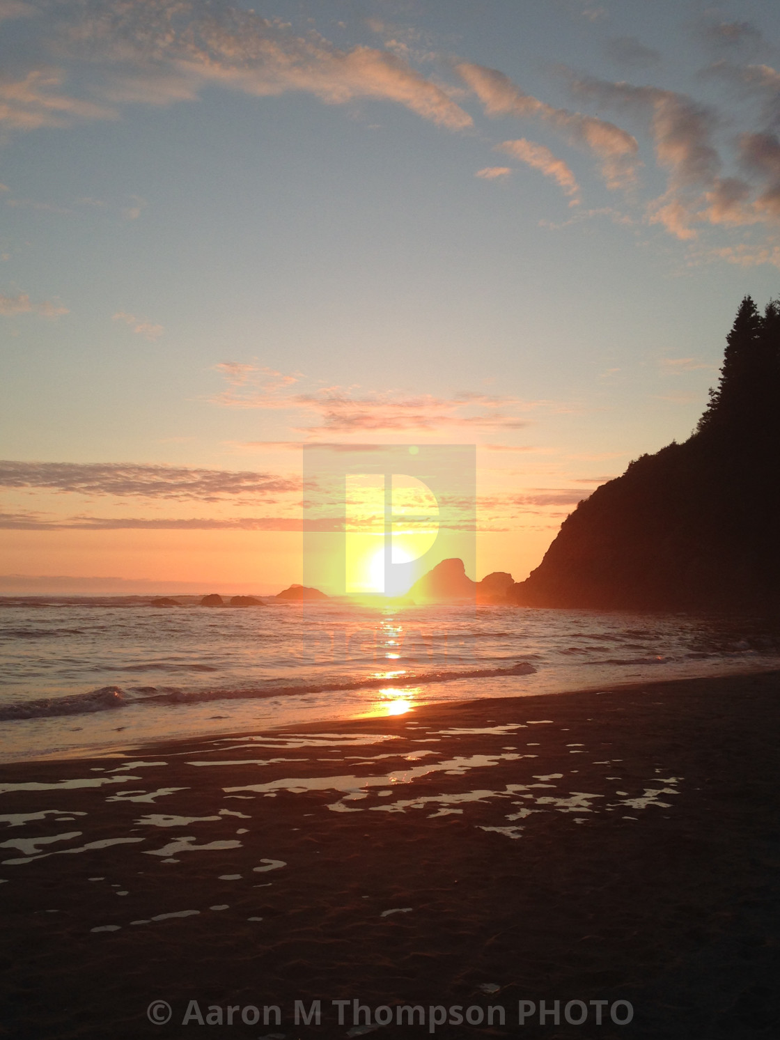 "Moonstone Sunset #3" stock image