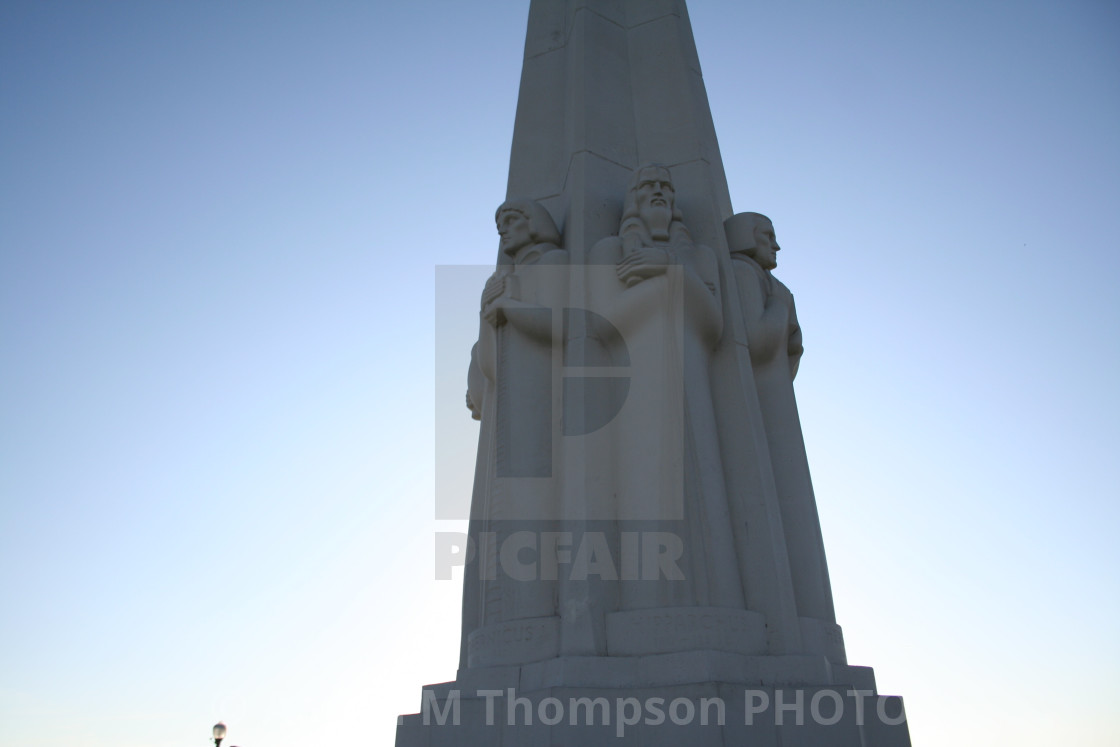 "Astronomers Monument & Sundial Griffin Observatory #3-" stock image