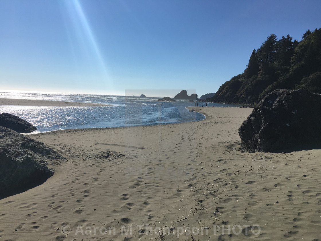 "Patrick's Point State Park Beach" stock image