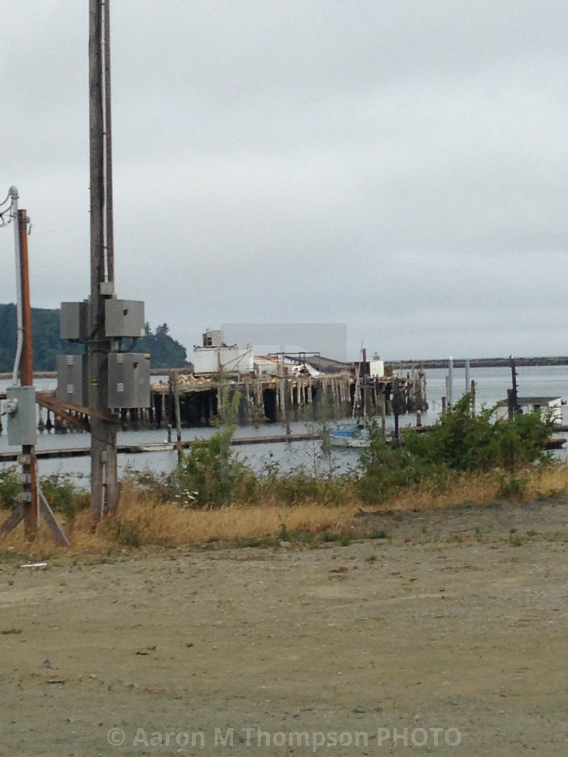 "Neah Bay pier #2" stock image