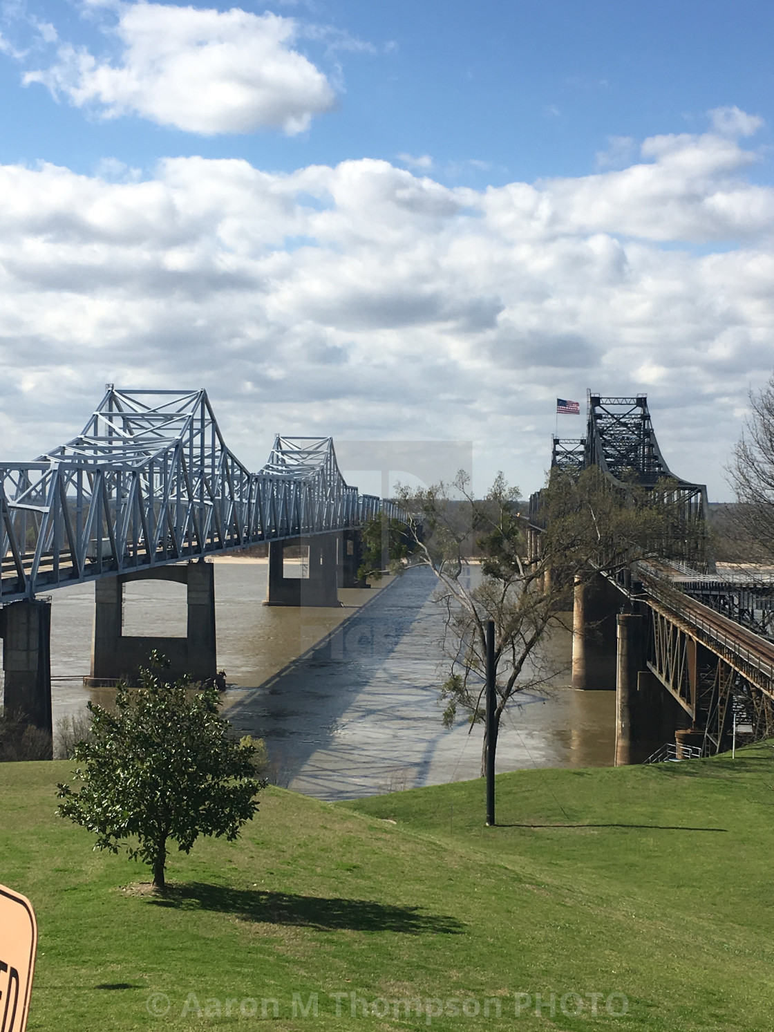 "Mississippi River View" stock image