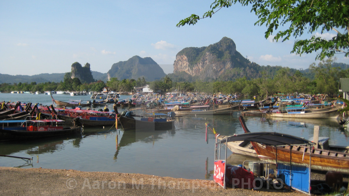 "Krabi Harbor- Krabi Provence, Thailand" stock image