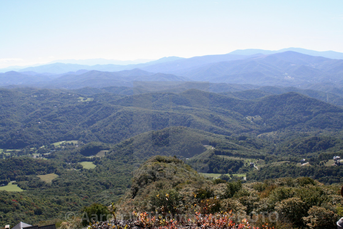 "Blue Ridge Mountains looking South- Beech Mountain,NC" stock image