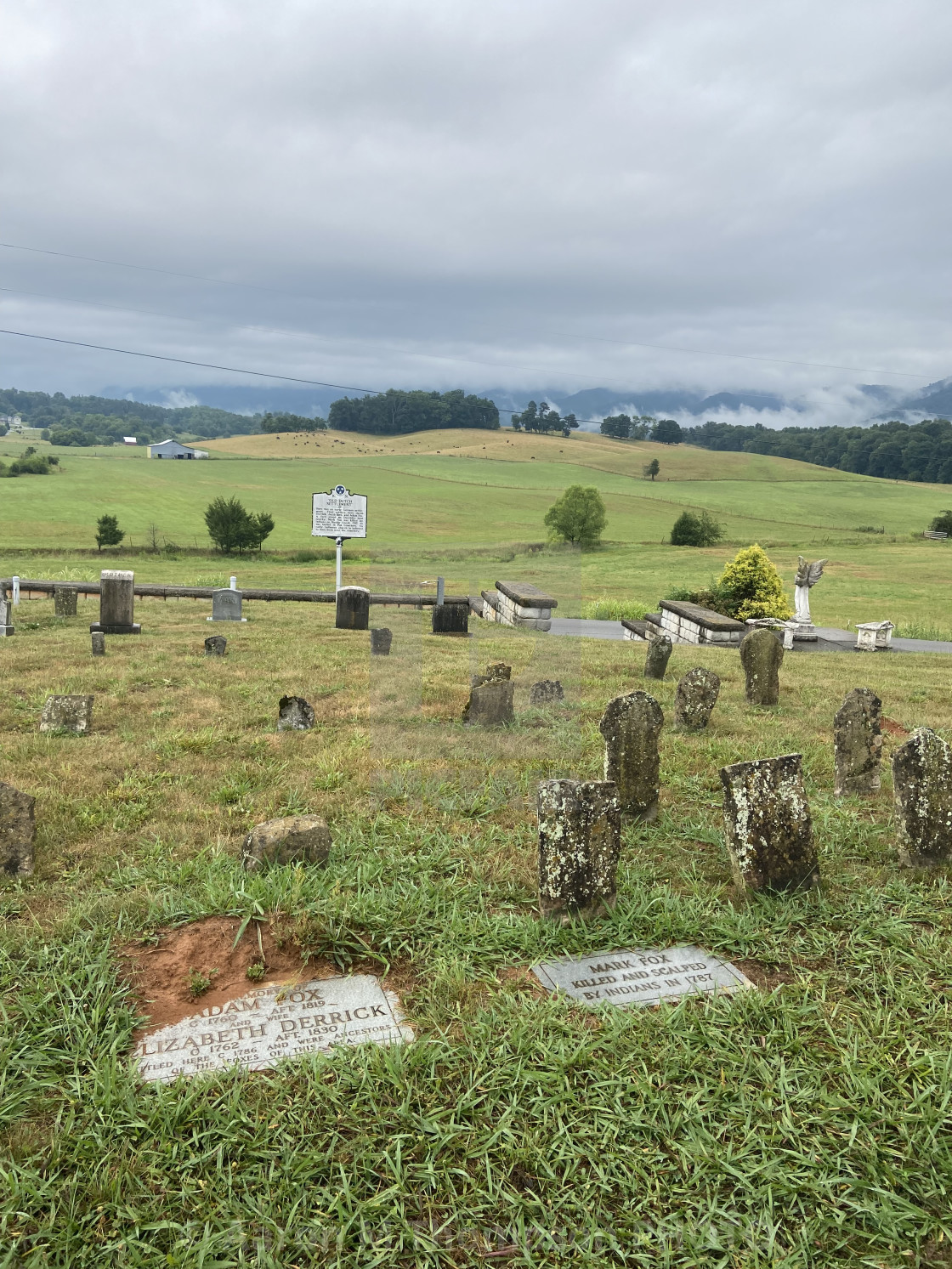 "Fox Cemetery- Seiverville, TN- June 2022" stock image