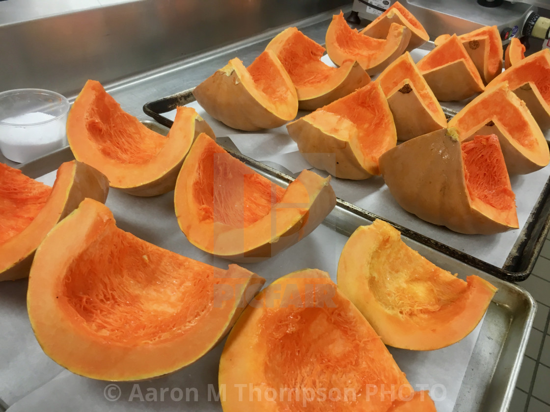 "Roasting Pumpkins- Food Series" stock image