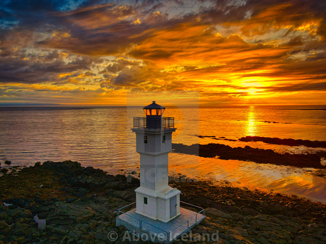 "akranes lighthous" stock image