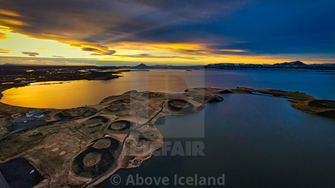 "lake mývatn" stock image