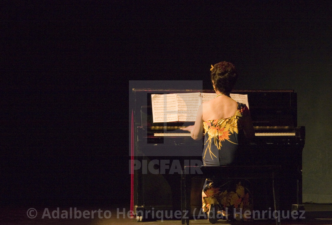 "The Pianist" stock image