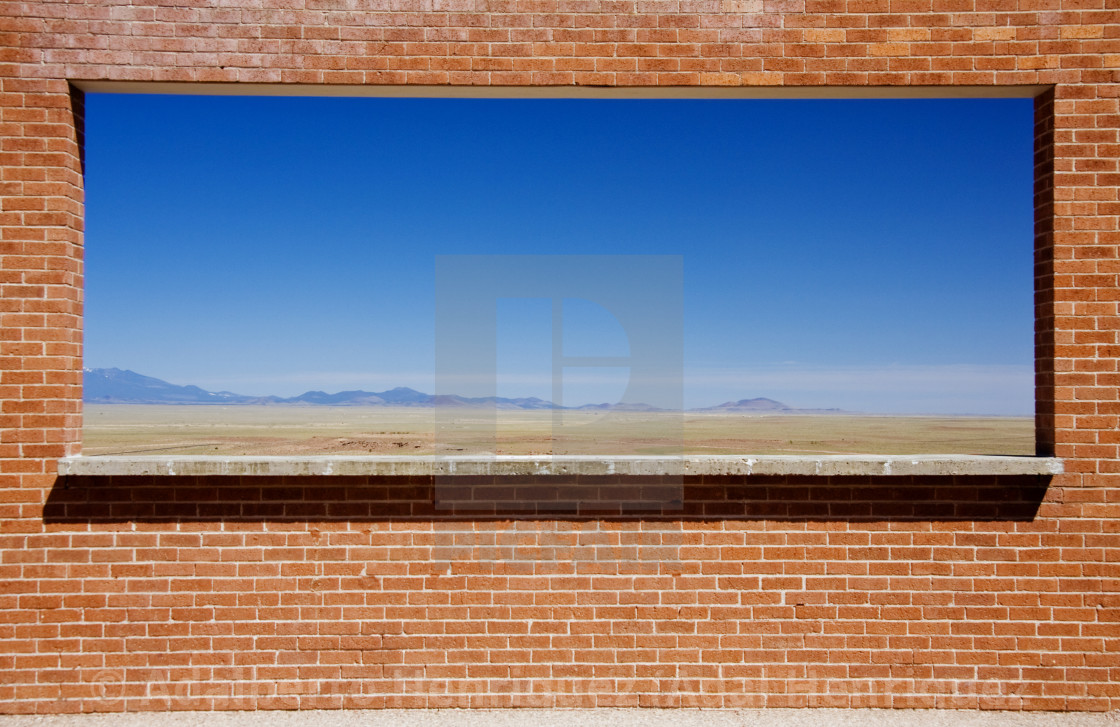 "A Window to the Dessert" stock image