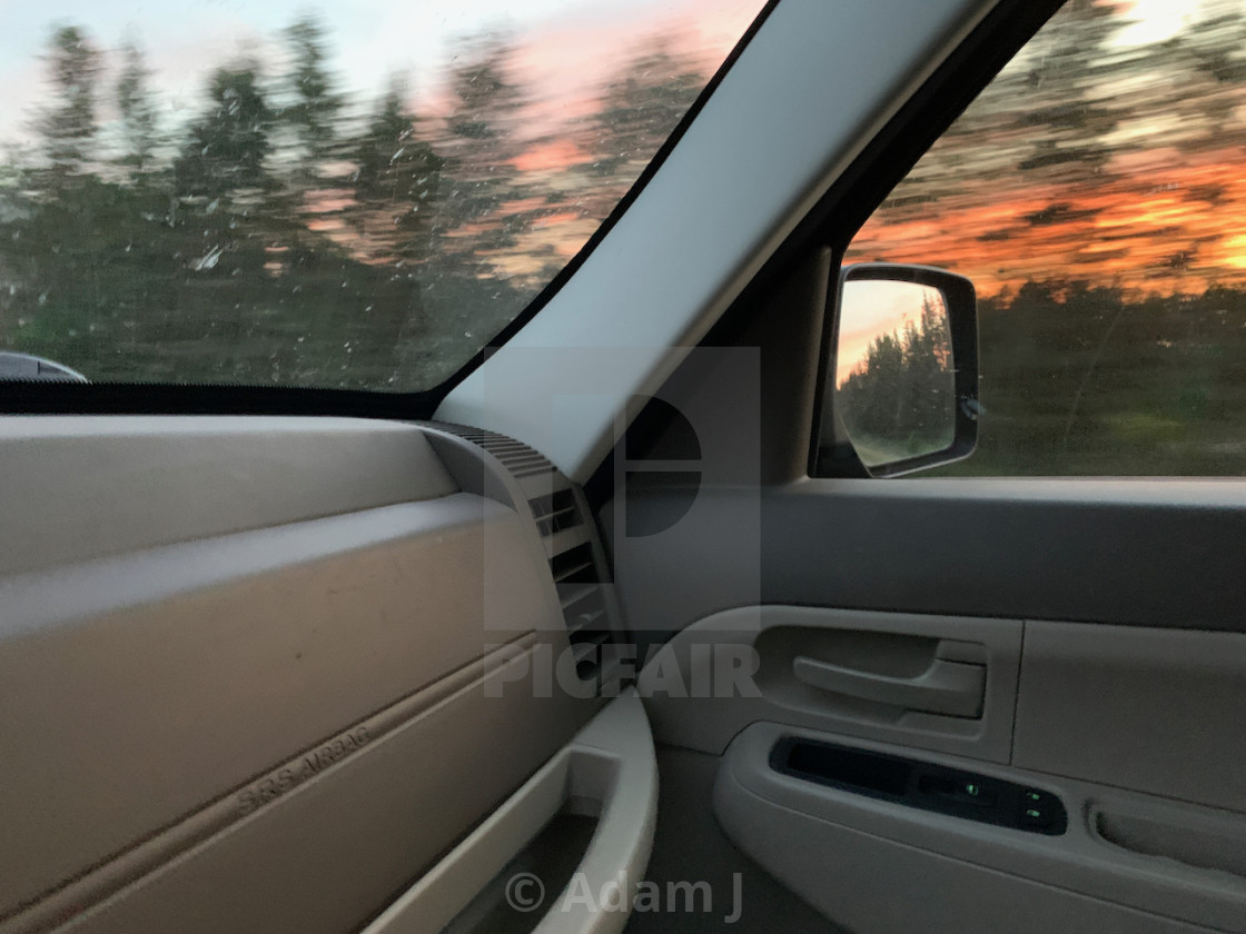 "Highway Sunset 1, Sault Sainte Marie, Michigan" by Adam J. - $12.57 "Highway Sunset 1, Sault Sainte Marie, Michigan" stock image