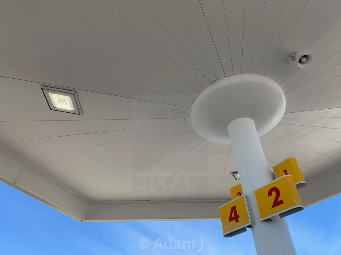 "Shell station Canopy, Jackson, Michigan" by Adam J. - $12.57 "Shell station Canopy, Jackson, Michigan" stock image