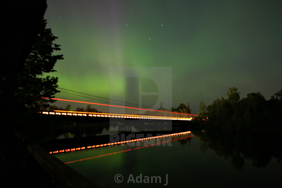 "Northern Lights 9, Presque Isle, Michigan" by Adam J. - $12.57 "Northern Lights 9, Presque Isle, Michigan" stock image