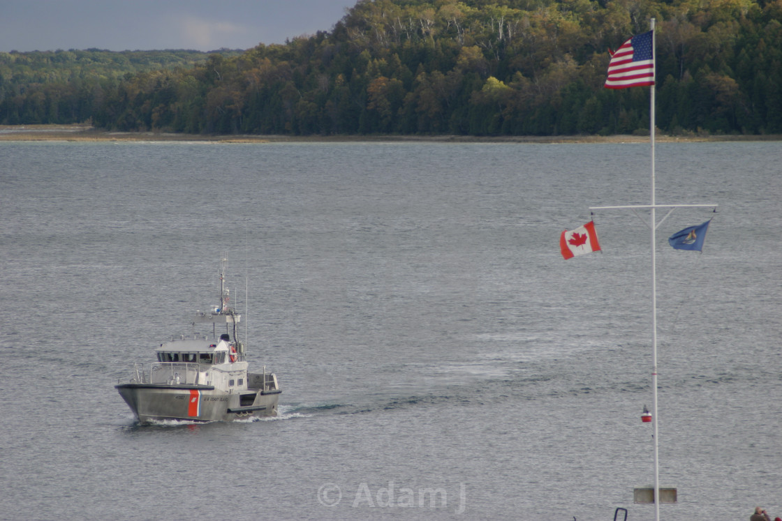 "Vessel Traffic 1, Mackinac Island, Michigan" by Adam J. - $12.57 "Vessel Traffic 1, Mackinac Island, Michigan" stock image