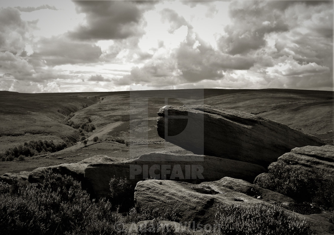 "lkley Moor i" stock image