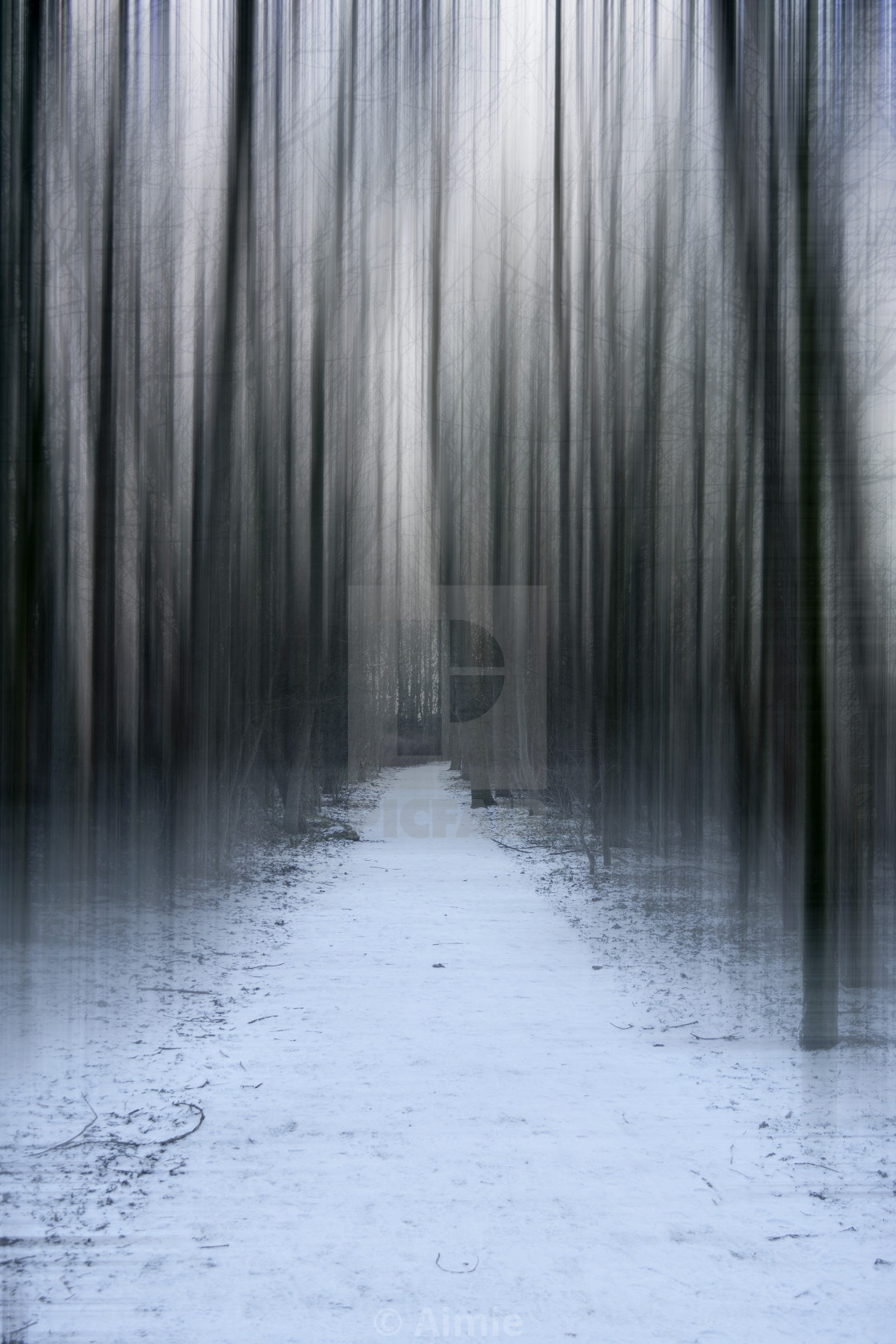 "Snowy path" stock image