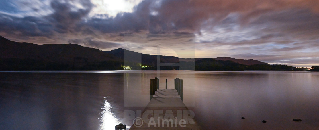 "Derwentwater panoramic" by Aimie - $23.30 "Derwentwater panoramic" stock image