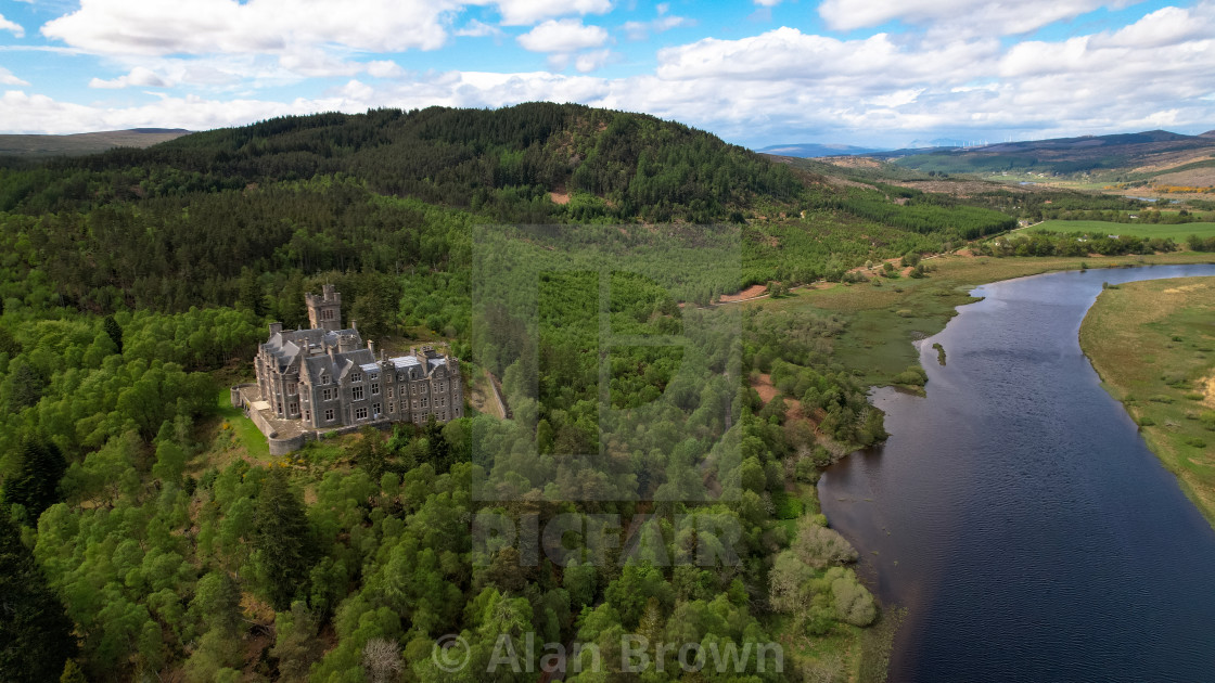 "Carbisdale Castle" stock image