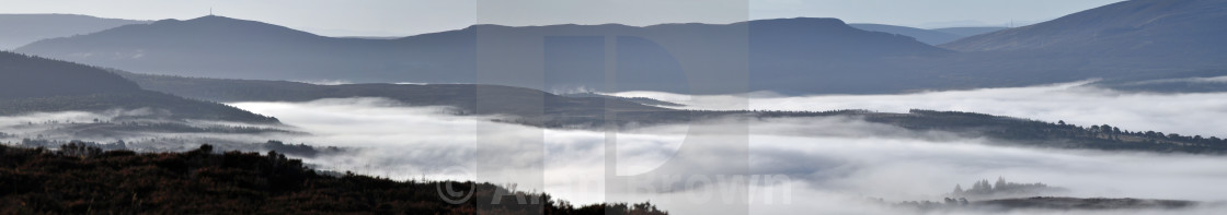 "Fog on the Dornoch" stock image