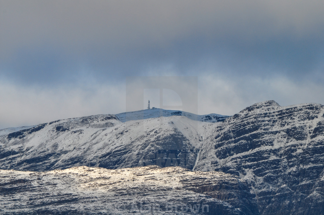 "Sgurr a' Chaorachain" stock image