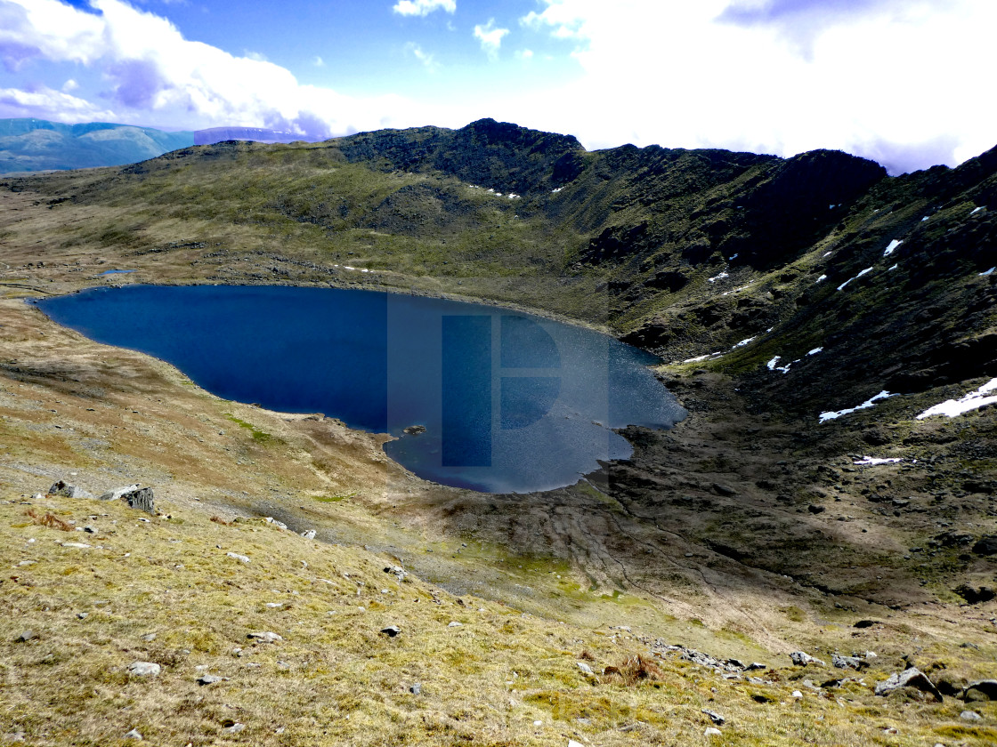 "Red tarn at Helvellyn in Cumbria" stock image