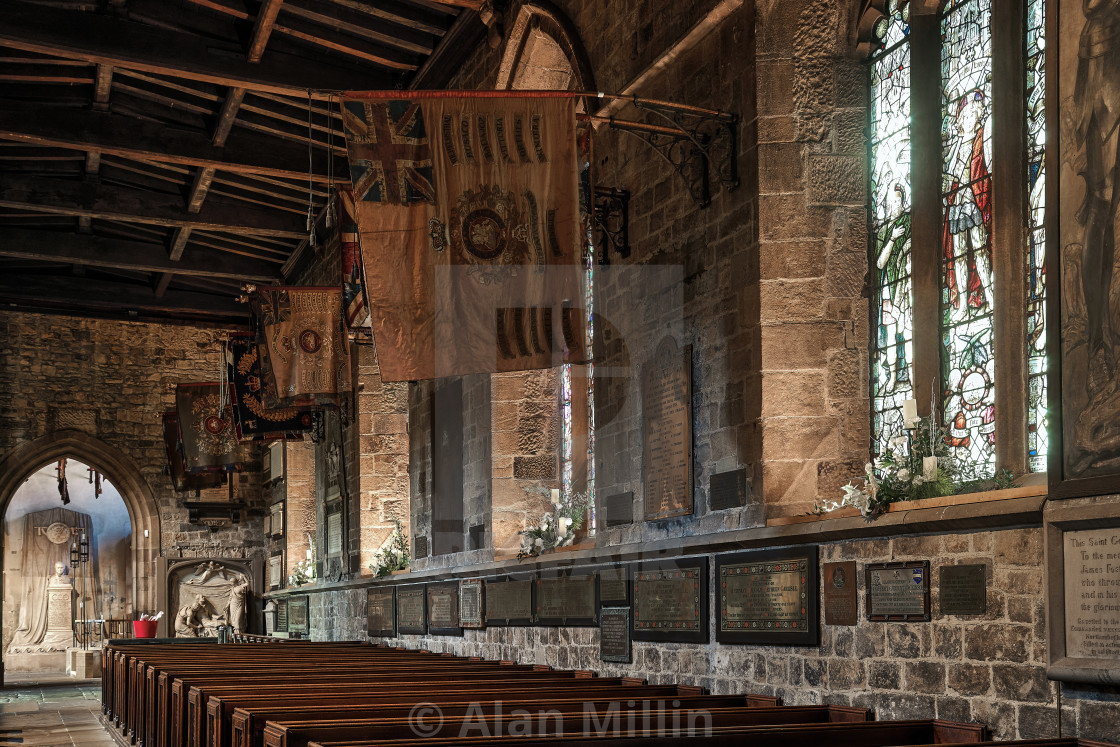 "North aisle - St Nicholas Cathedral - Newcastle upon Tyne - England" stock image