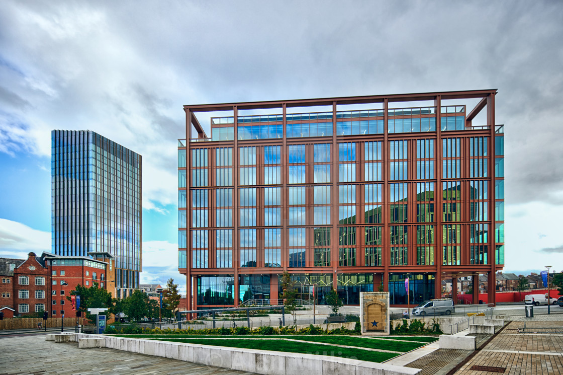 "The Lumen building" stock image