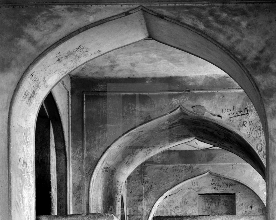 "Arches, Golkonda Fort, India" stock image