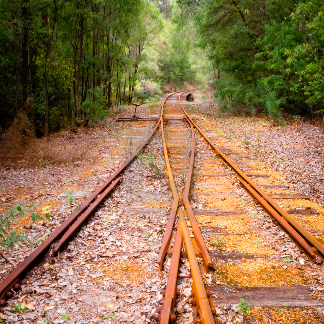 "abandoned rail line" stock image