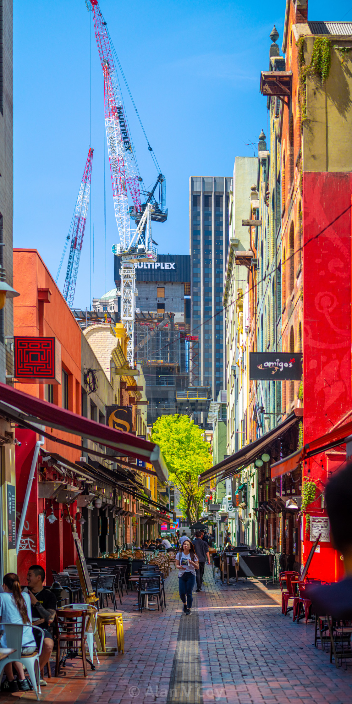 "Hardware Lane, Melbourne" stock image