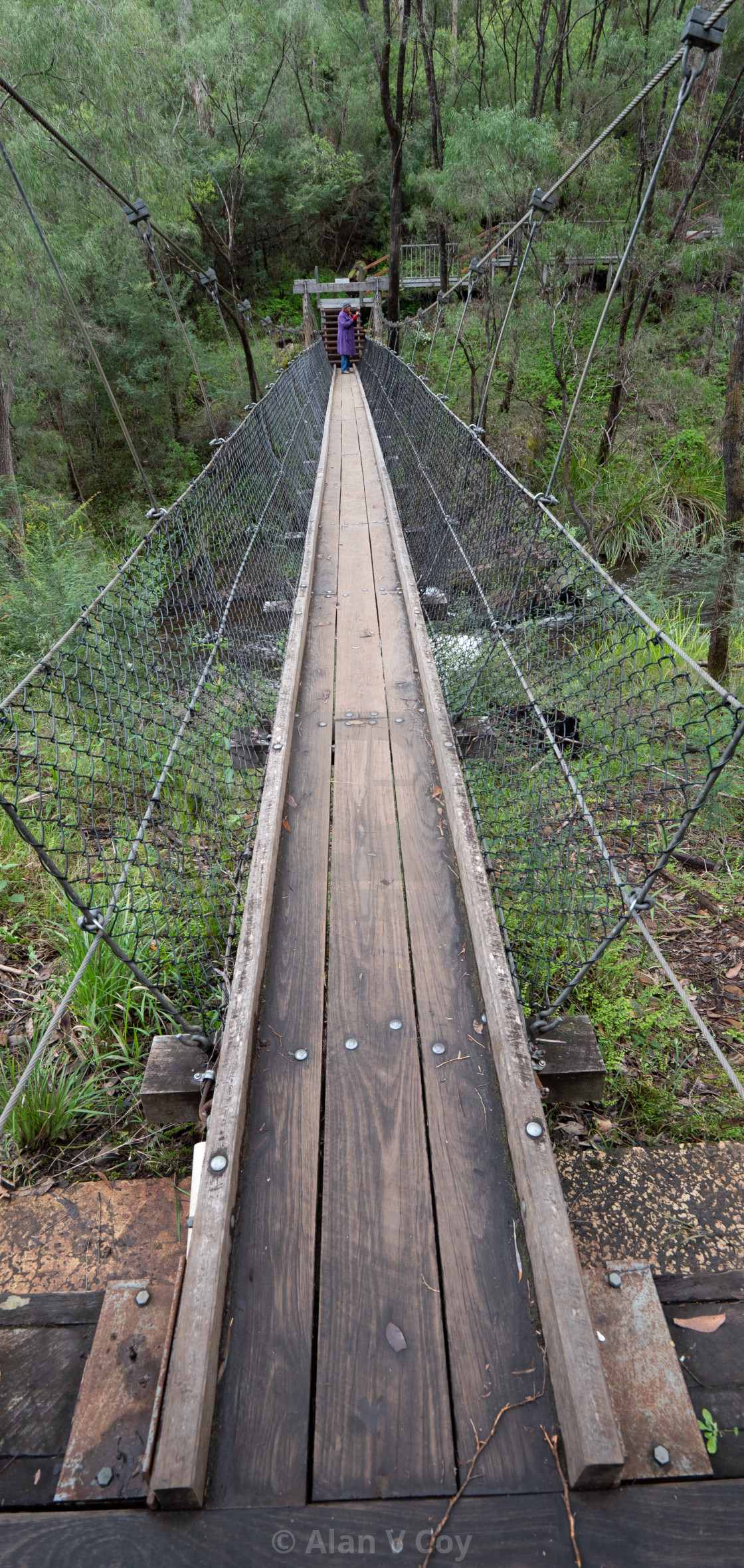 "Swing bridge" stock image