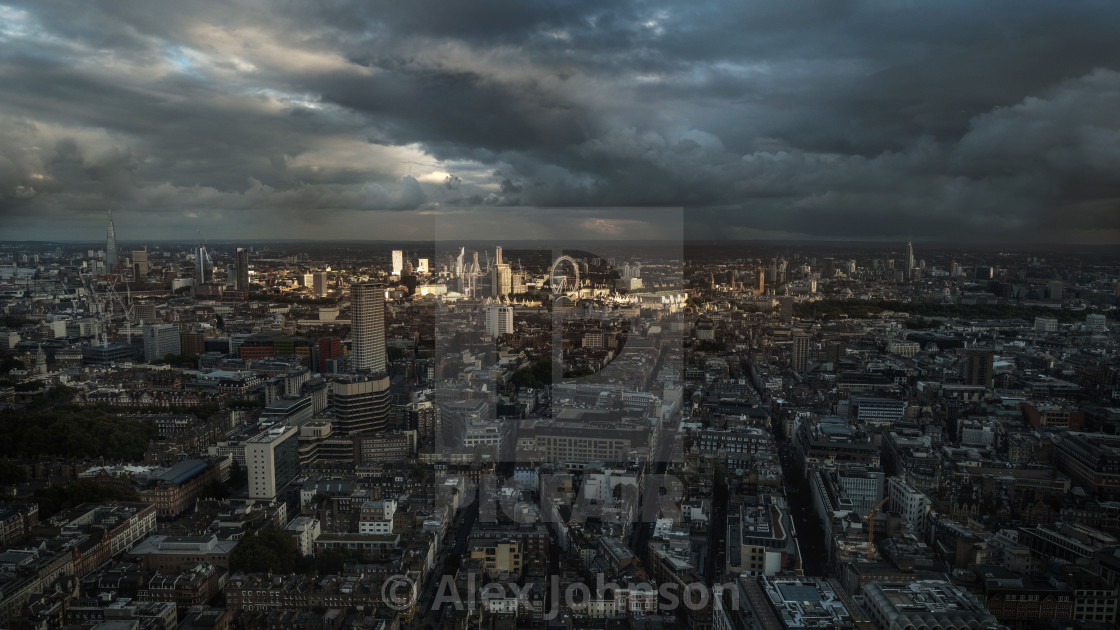 "Light on London" stock image