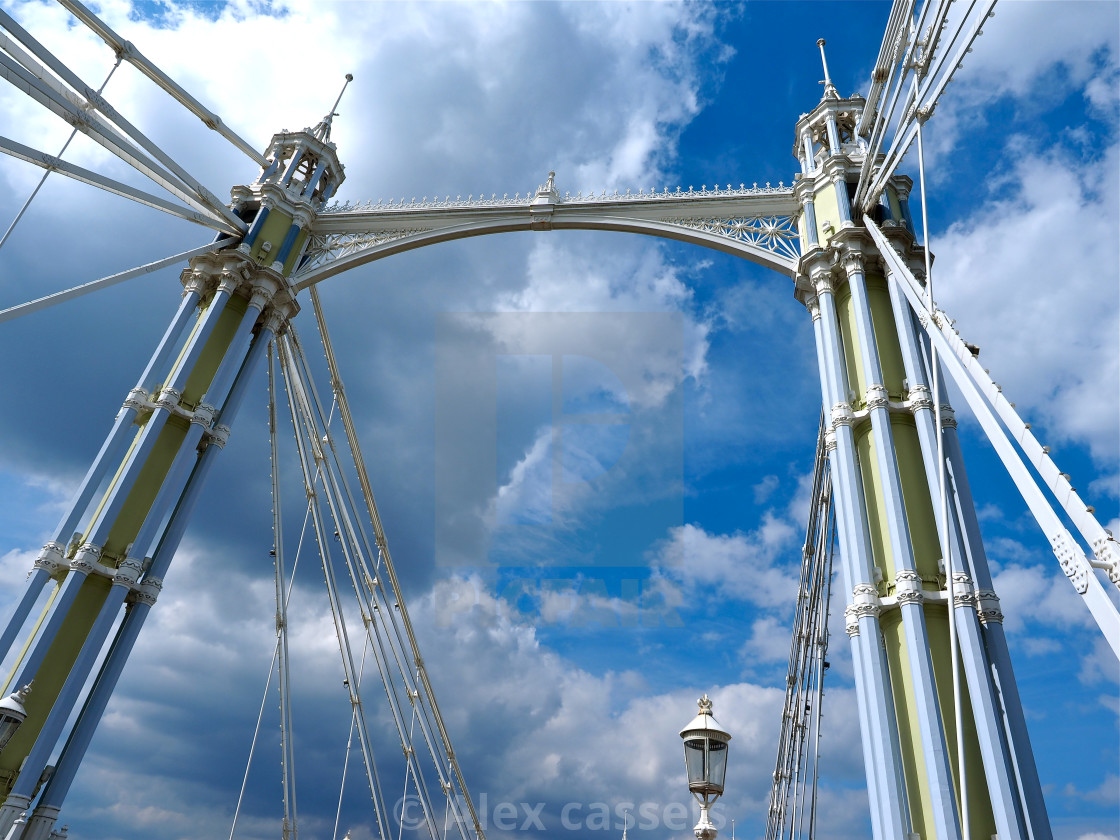 "Albert Bridge" stock image