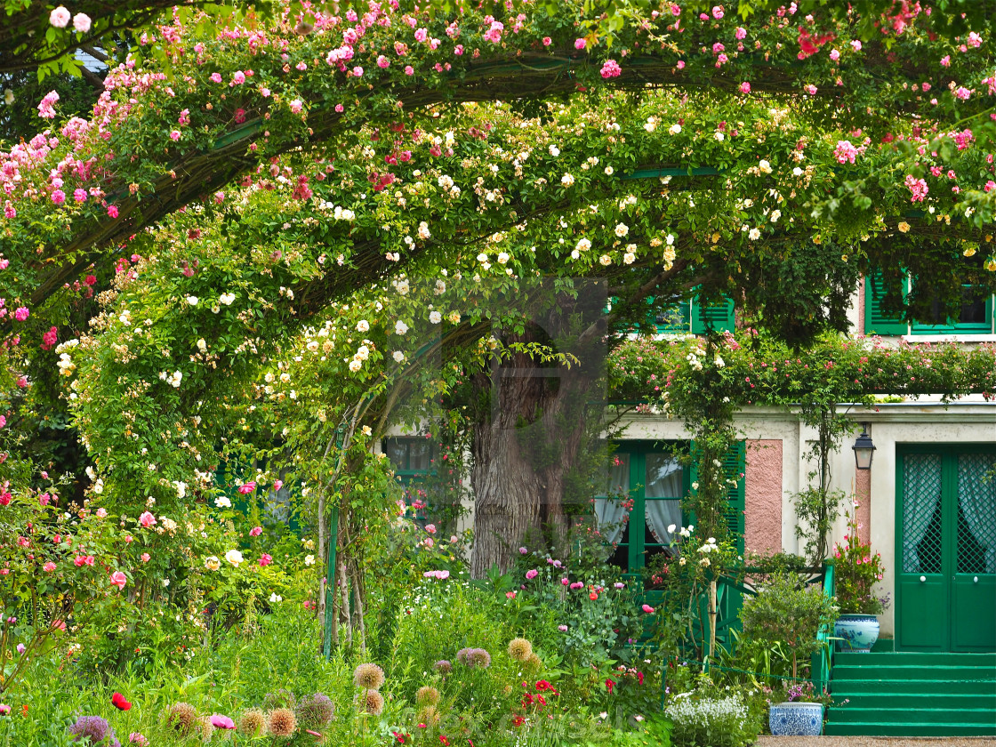 "Claude Monet's Garden" stock image